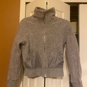 LULULEMON grey bomber jacket
